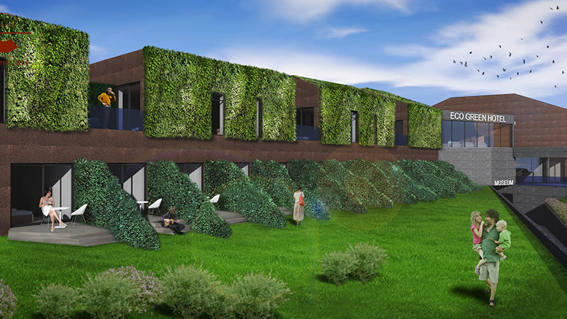 Eco Green Hotel - 3D Exterior